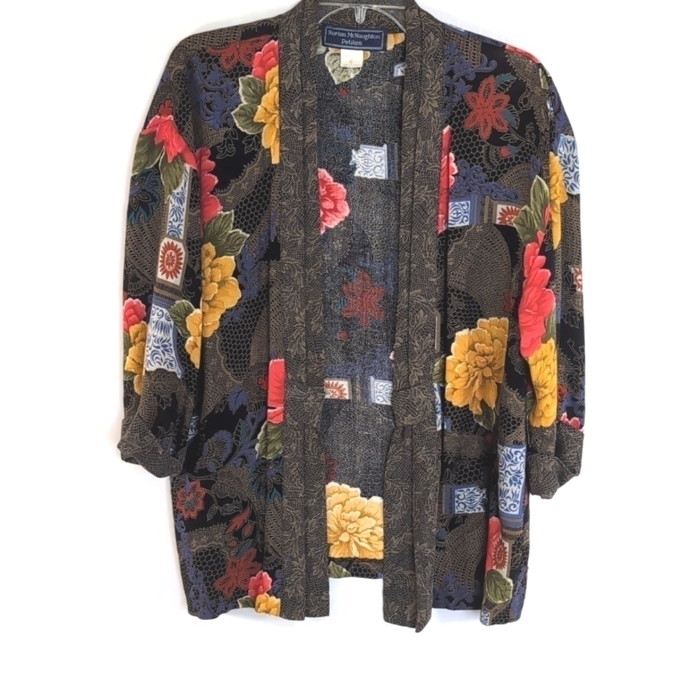 Norton McNaughton Open Front Jacket - Lightweight - Size 6